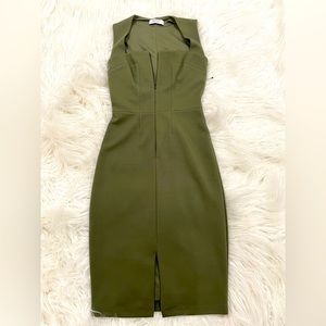 Army Green bodycon dress